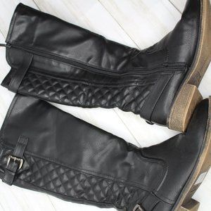 black tall riding boots size 6.5